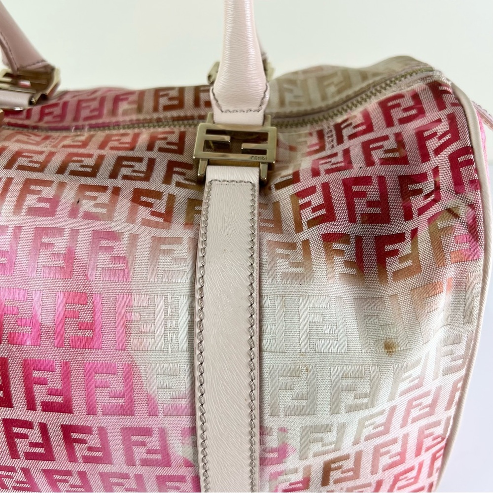 FENDI ROSE CANVAS BAG - Picture 4 of 12
